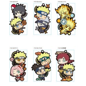 Naruto Shippuden Two-Character Rubber Mascot Box 1 Box (6 pcs)
