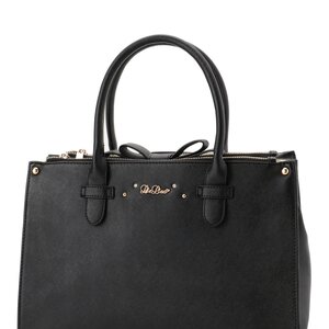 LIZ LISA Ribbon Tote Bag Black