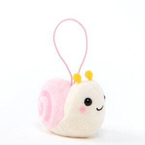 Puchimaru Ame no Sanpomichi Animal Plush Collection Pink Snail