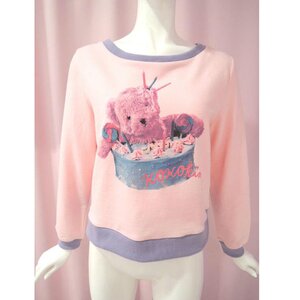 KOKOkim Happy Revival Bear Long Sleeve T-Shirt Pink S