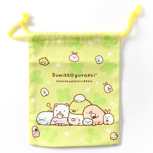 Sumikko Gurashi Plastic Mug and Drawstring Bag Set Drawstring Bag