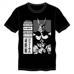My Hero Academia All Might Men's Black T-Shirt XL