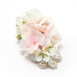 Osewaya Sweet Pea Flower Hair Clip White x Pink x White