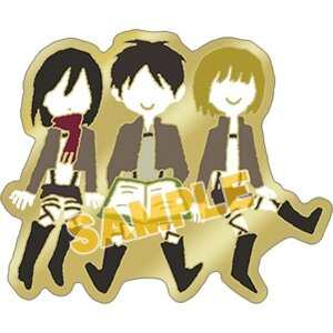 Attack on Titan Yuru Palette Ver. Pin Badge Collection Eren & Mikasa & Armin
