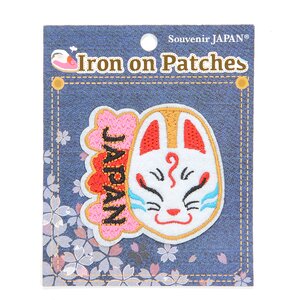 Japanese Iron-on Patch Collection Fox Mask