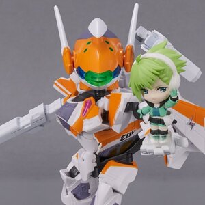 Tiny Session Macross Delta VF-31E Siegfried (Chuck Mustang Use) w/ Reina Prowler