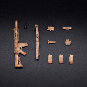 WM-04C Assault Rifle MK18 Equipment Set (Camouflage) 1/12 Scale Action Figure Accessory [Pre-order]