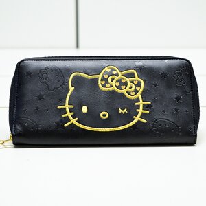 Hello Kitty Wink Gold Long Wallet