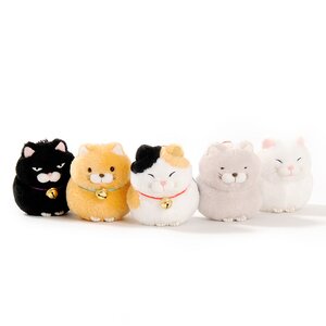 Hige Manjyu Plushies (Ball Chain) Complete Set + Mini Plushie