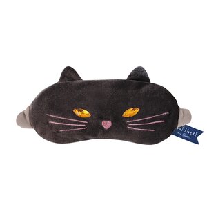 Day Lively Animal Microwave Heating Eye Pillow Black Cat