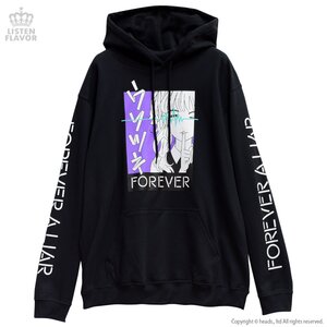 LISTEN FLAVOR Forever A Liar Pullover Hoodie Black
