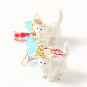 gargle Kitten Parade Earrings Red