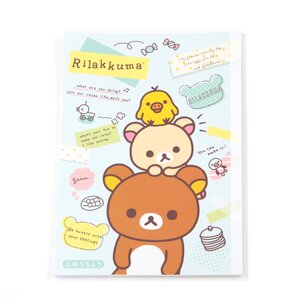 Rilakkuma Blank Notebook Blue