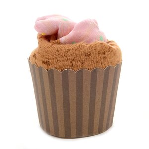 Cupcake Socks Pink Whipped Cream