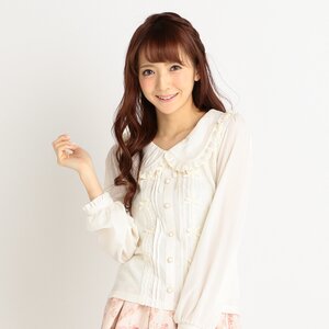 LIZ LISA Delicate Ribbon Top White