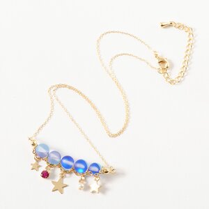 Magical Orbs & Stars Necklace Blue