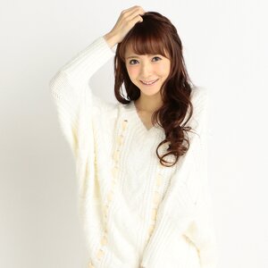 LIZ LISA Interwoven Ribbon Dolman Sweater White