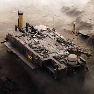 Alloy Heavy Industry Series Arknights Rhodes Island Landship 1/2500 Scale Figure (Re-run) [Pre-order]