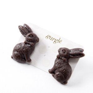 gargle Animal Chocolate Earrings Rabbit