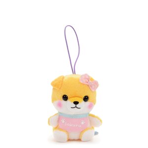 Mameshiba San Kyodai Baby Dog Plush Collection Vol. 2 (Mini Strap) Sakura