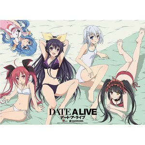 Date A Live Main Heroines w/ Kurumi in Swimwear Wall Scroll