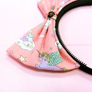Le cocone Unicorn Print Ribbon Katyusha Pink