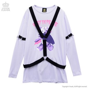 LISTEN FLAVOR Vampire Bear Harness Cutsew Lavender