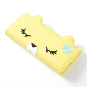 Mie-chan Long Wallet Yellow