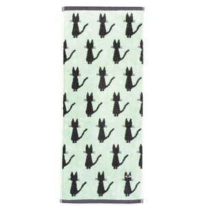 Kiki's Delivery Service Jiji Silhouette Face Towel