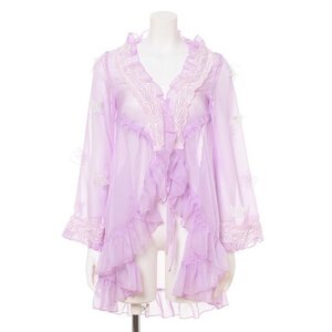 Swankiss Butterfly Chiffon Cardigans Lavender