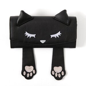 Peek-a-Boo Pooh-chan Long Wallet Black