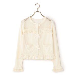 LIZ LISA Cut Cardigan White