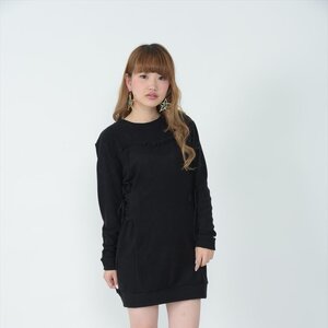 Honey Salon 2-Way Lace-up Dress Black