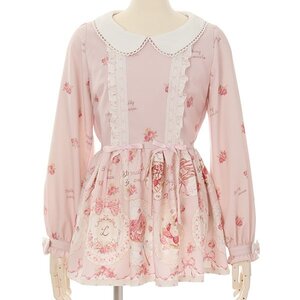 LIZ LISA Sweet Plates A-Line Top Pink