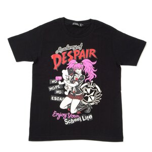 LISTEN FLAVOR Danganronpa Junko Enoshima & Monokuma T-shirt Black BLACK S