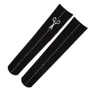 Zettairyoiki Cut Along the Line Thigh-High Tights (Black)