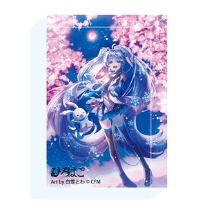 Snow Miku x Hirohako Acrylic Block Collection Hirosaki Art by Towa Shirayuki