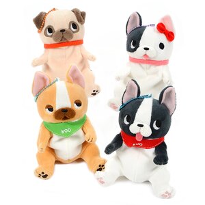 Buruburu Boo! Neighbors Dog Plush Collection (Ball Chain) Set of 4