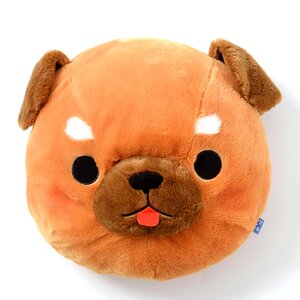 Mameshiba San Kyodai Dog Diecut Cushions Mamesaburo