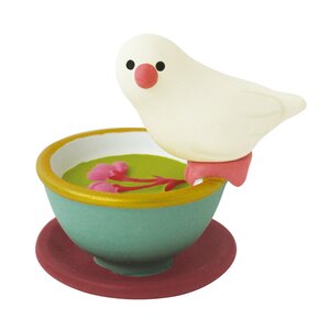 concombre Java Sparrow Tea House Diorama Collection Java Sparrow Sakura Tea