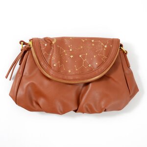 FLAPPER Starry Sky Embroidered Bag Brown