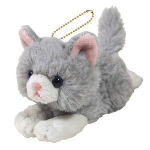 Hizaneko Chibi Ball Chain Plush Collection Gray
