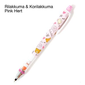 Rilakkuma Kuru Toga Mechanical Pencils Rilakkuma & Korilakkuma Pink Hert