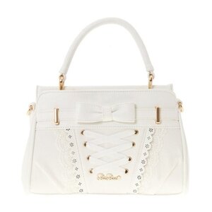 LIZ LISA String Lace Bag White