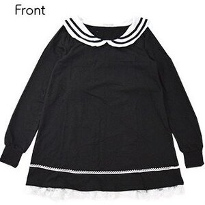 ACDC RAG Rabbit Sailor Top Black