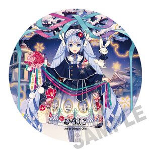 Snow Miku x Hirohako Mega Tin Badge Stand Hirohako 25-26 Art by iXima [Pre-order]