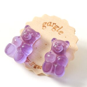 gargle Gummy Bear Earrings Grape