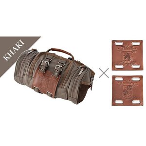 Attack on Titan Vertical Maneuvering Equipment 4-Way Bag Khaki w/ Military Crest Set