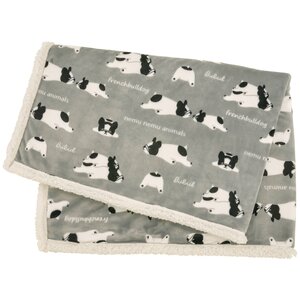 Nemu Nemu Animals Printed Half-Blanket Series Buburu Gray