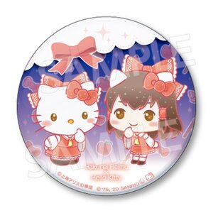 Touhou Project x Sanrio Characters Big Pin Badge Collection Reimu Hakurei x Hello Kitty